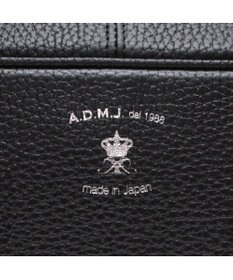 A.D.M.J. 牛革 ボストンバッグ 28cm※SILVER金具