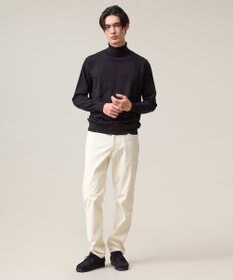 J.PRESS MEN 品よく暖かで首元からスマートに【ストレッチ / イージーケア】【FLEX YARN】タートルネック ニット