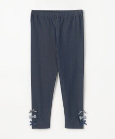 ANY KIDS 裾リボン 無地レギンス