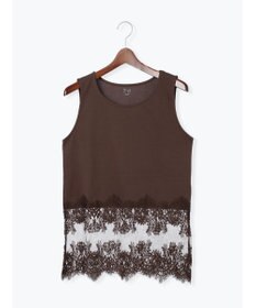 Te chichi スカラップレースヘムタンクトップ