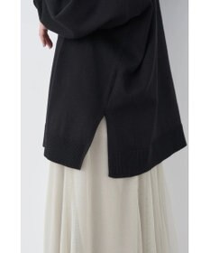 earth music&ecology サイドスリットルーズＶネックカーディガン