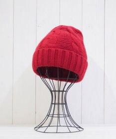 石田製帽 〈新色追加！〉カシミヤニット アラン編みワッチN ニット帽