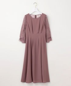 ANY SIS 【Lily Calin】レーススリーブタック ドレス