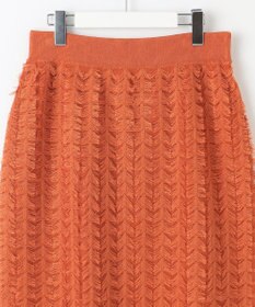 自由区 L 【セットアップ対応・洗える】シアーカットジャカード スカート