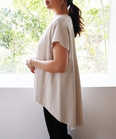 UNFILO 【新色追加！/接触冷感】マイビューティ バックフレアTシャツ