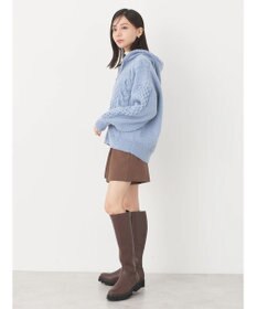 earth music&ecology ケーブルニットパーカー