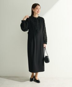 Green Parks Ｏ．洗えてストレッチ　Ｖネックジャンスカ