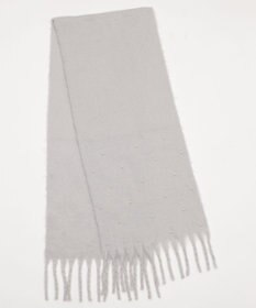 WEGO パール付きワイドフリンジストール