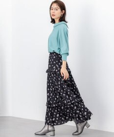 組曲 S 【加藤ローサさん着用 / 前後着用可】スムースストレッチロールネック ニット