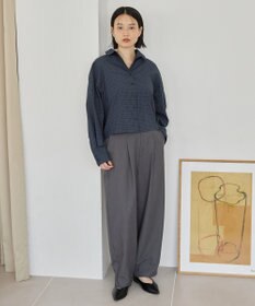 AMERICAN HOLIC クロップド丈バックタックシャツ