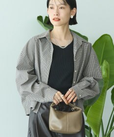 AMERICAN HOLIC クロップド丈バックタックシャツ