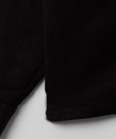 WEGO フェイクスウェードハーフZIPシャツ（LS）