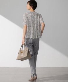 23区 【セットアップ対応/洗える】ストレッチシャンブレー テーパード パンツ