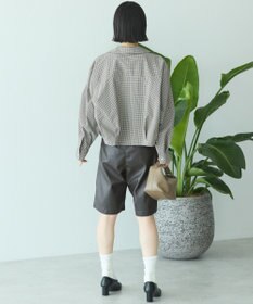 AMERICAN HOLIC クロップド丈バックタックシャツ