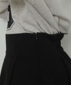 WEGO ハイウエスト2段プリーツスカパン