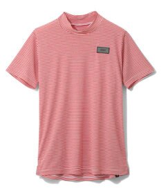 ZERO HALLIBURTON メランジ ボーダー モックネックTシャツ 82835 W4S4a レディースゴルフ