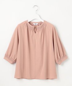 J.PRESS LADIES 【洗える】トリコットバイオ シャーリング カットソー