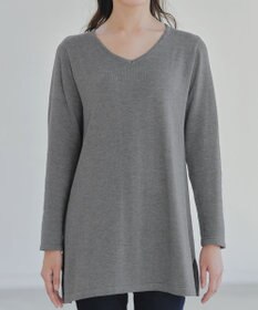 Tiaclasse 【洗える】カシミヤ混ニットチュニック