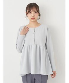 earth music&ecology ペプラムカットプルオーバー
