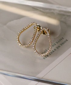 Tiaclasse 【金属アレルギー対応】ティアドロップサークルピアス