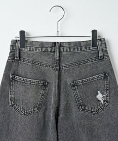 WEGO ヴィンテージウォッシュダメージデニムパンツ