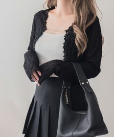 WEGO 【２点セット】アンサンブルレースカーデ