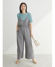 Green Parks 冷やっとすずやかウエストドロストサロペット