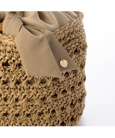 UNBILLION カシュカシュ cachecache / 下がりリボン柄編みトートバッグ