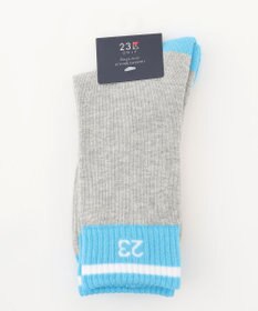23区GOLF 【MEN】【日本製】バイカラー レギュラーソックス