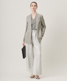 ICB 【洗える】 シンセティックフルニードル Vネックプルオーバー