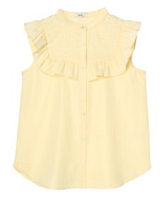 earth music&ecology デコルテレースフリルブラウス