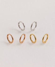 Phoebe 〈シリーズ累計販売10000点突破！〉〈金属アレルギー対応〉ミニフープピアス/サージカルステンレス　ローズゴールド