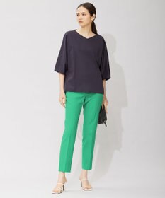 ICB 【洗える】 ブラウスライクジャージー ドルマンスリーブカットソー