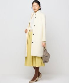 組曲 スタンドカラーシャギーコート