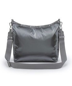 LeSportsac MEDIUM ZIP SHOULDER/ガンメタルグレーシャイン