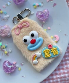 WEGO ミニラッキーチャームモンスターぬいぐるみキーホルダー