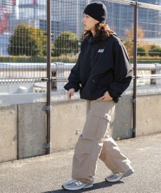 WEGO ナイロンフードシェルブルゾン