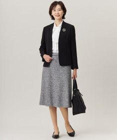 J.PRESS LADIES 【洗える】ヌーディスバックサテン ボウタイ ブラウス