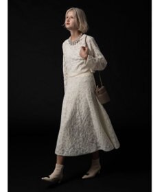 Te chichi 起毛レースニットスカート（セットアップ可）《2025winter catalog item》