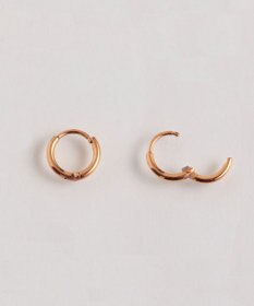 Phoebe 〈シリーズ累計販売10000点突破！〉〈金属アレルギー対応〉ミニフープピアス/サージカルステンレス　ローズゴールド