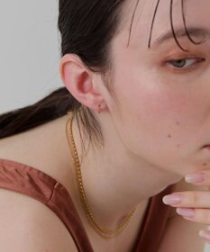 Phoebe 〈シリーズ累計販売10000点突破！〉〈金属アレルギー対応〉ミニフープピアス/サージカルステンレス　ローズゴールド