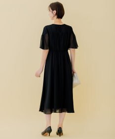 自由区 【WEB限定】シフォンレースコンビネーション ドレス