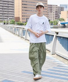 WEGO ヒゲサガラ刺繍Tシャツ