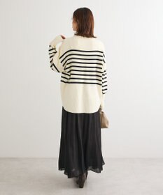 Green Parks シャイニーサテンセルフプリーツギャザーフレアスカート