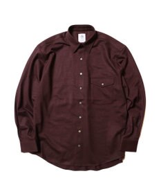 J.PRESS MEN 【J.PRESS ORIGINALS】SUPER FLANNEL JERSEY SHIRT / JAPAN MADE ブラウン系