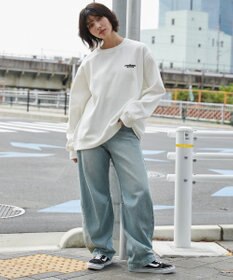 WEGO 【ユニセックス着用ITEM】リラックスフィットグラフィックプルオーバー