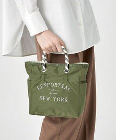 MEDIUM 2 WAY TOTE/バーチ/オリーブプレイスメント / LeSportsac