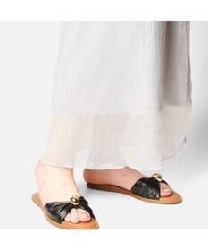STEVE MADDEN DISPYギャザーリボンフラットサンダル