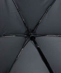 AURORA 【Ungrid（アングリッド）】無地ロゴワンポイントプリント晴雨兼用傘（折りたたみ・自動開閉傘）