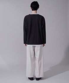 WEGO フェイクレイヤードキーネックT（LS）